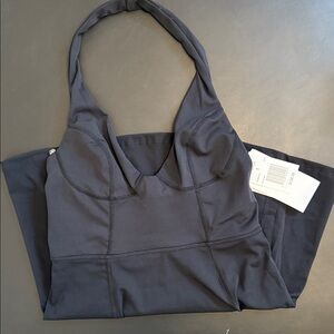 Black Halter-Style Women's tennis dress